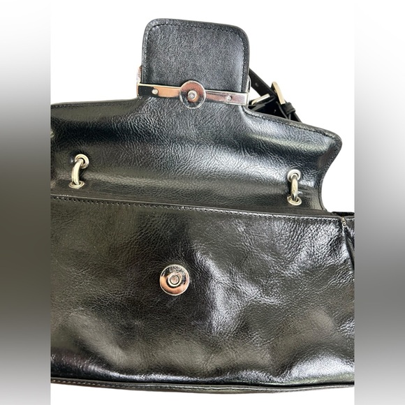 Franco Sarto Black Leather Mini Shoulder Bag - Picture 7 of 7